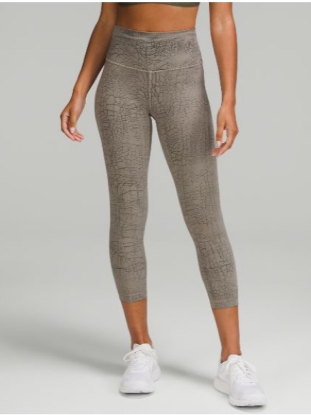 Lululemon Wunder Train HR 23" Tight - Thread Dye Rover Black